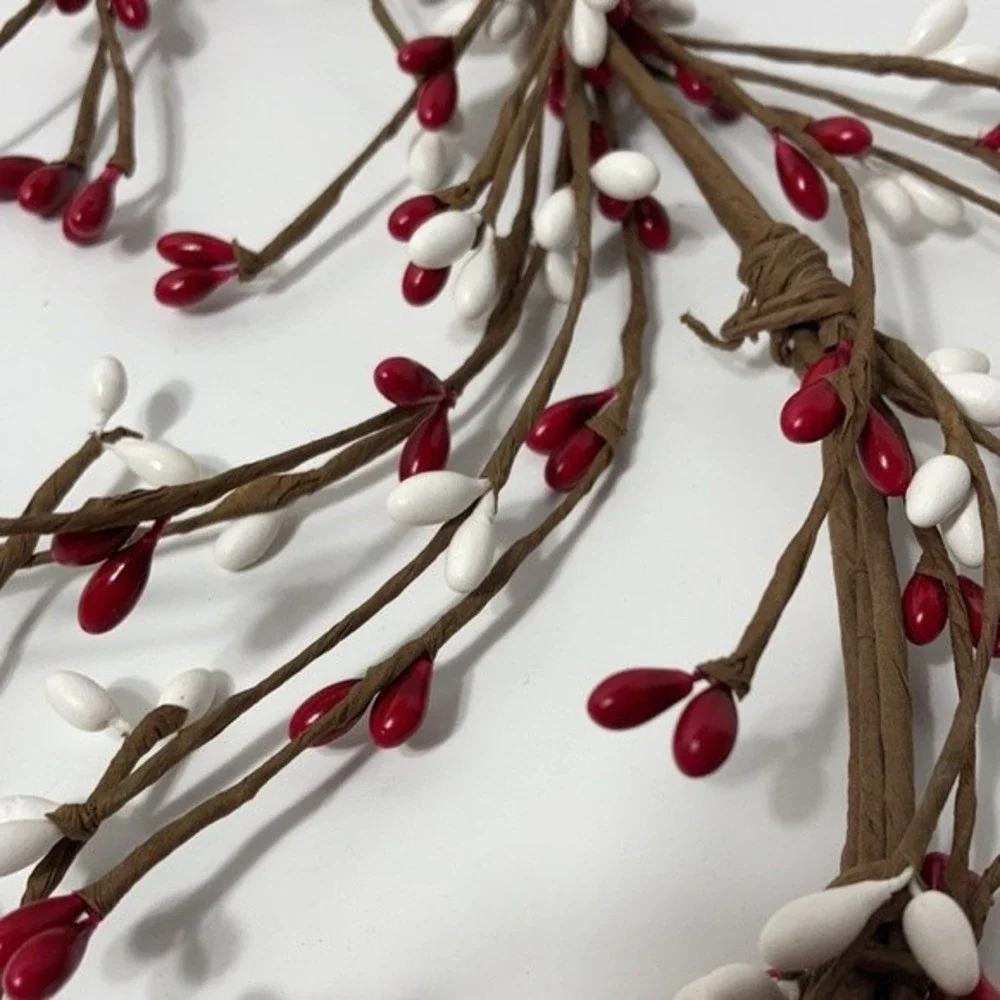 5) Floral Crafts Winter Berry Rope Twig Pliable Decorations 4 Feet